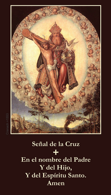 *SPANISH* Sign of the Cross Prayer Cards